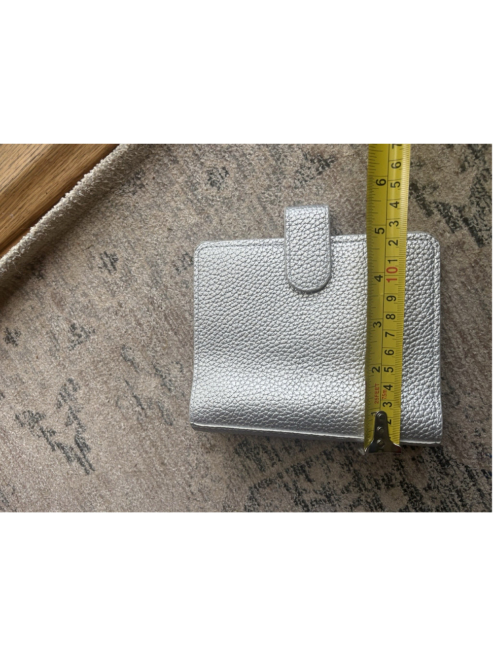 Print Pression 5x6” Silver Pebbled Travelers Notebook 1.5” Rings Cover with Snap - Picture 4 of 8